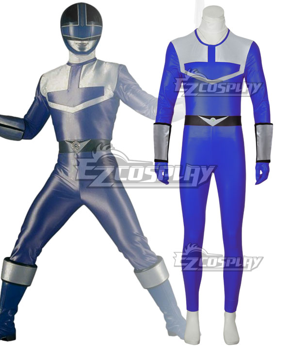 Power Rangers Time Force Time Force Blue Cosplay Costume