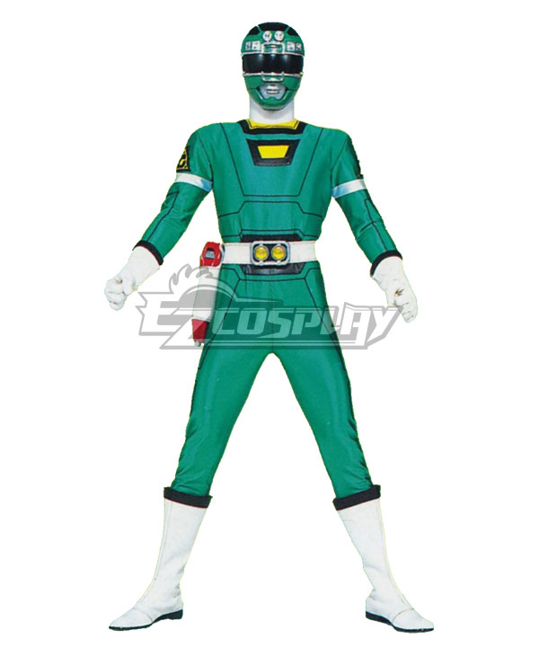 Power Rangers Turbo Green Turbo Ranger Cosplay Costume