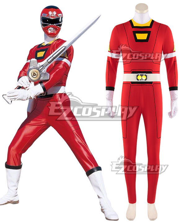 Power Rangers Turbo Red Turbo Ranger Cosplay Costume