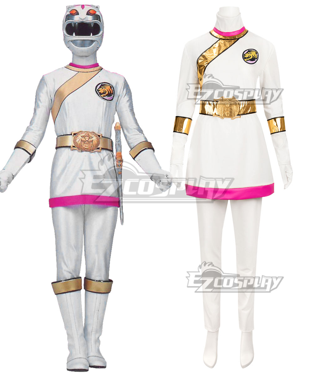 Power Rangers Wild Force White Wild Force Ranger Cosplay Costume