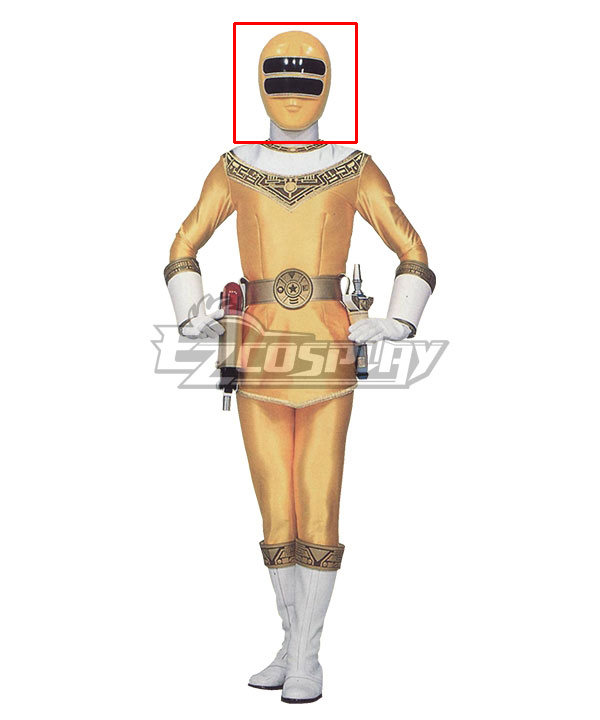 Power Rangers Zeo Ranger II Yellow Helmet Cosplay Accessory Prop