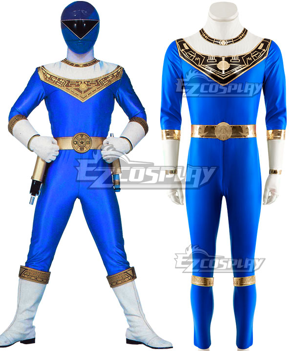 Power Rangers Zeo Ranger III Blue Cosplay Costume
