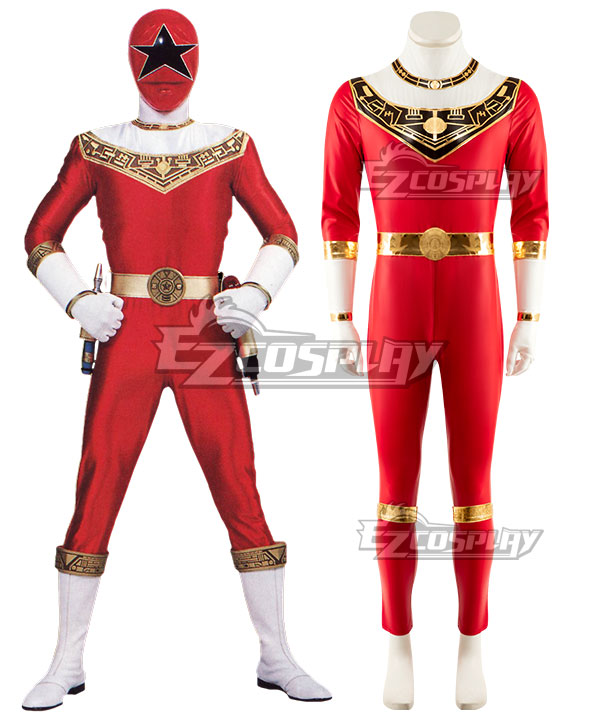 Power Rangers Zeo Ranger V Red Cosplay Costume