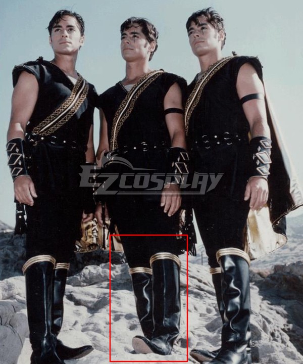 Power Rangers Zeo Trey of Triforia Black Shoes Cosplay Boots