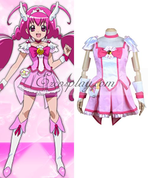 

Pretty Cure Smile PreCure Hoshizora Miyuki (Cure Happy) Cosplay Costume
