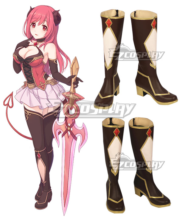 Princess Connect! Re: Dive Io Brown Shoes Cosplay Boots