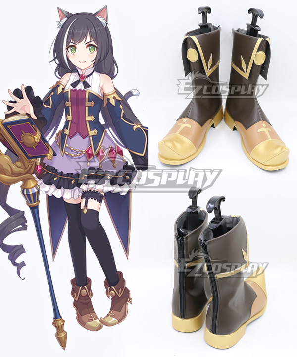 Princess Connect!Re: Dive Kiruya Momochiru Black Cosplay Boots