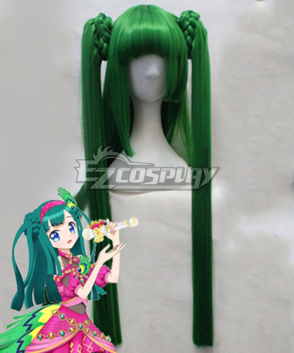 PriPara Chiri Tsukikawa Green Cosplay Wig