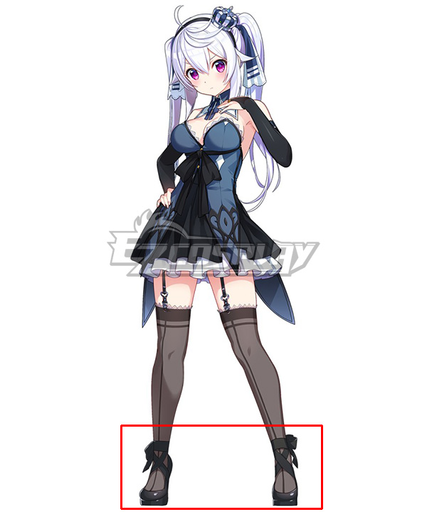 

Prison Princess Zena Galgame Black Cosplay Shoes
