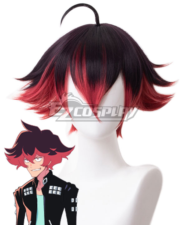 Promare Gueira Red Black Cosplay Wig - 330D