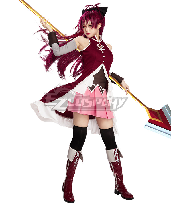 Puella Magi Madoka Magica Kyoko Sakura Cosplay Costume