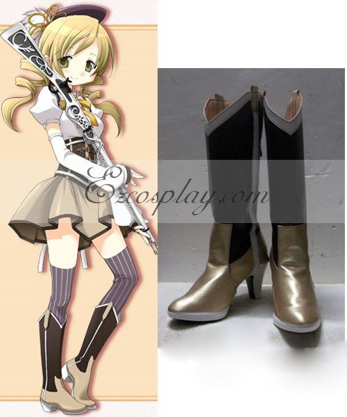 Puella Magi Madoka Magica Tomoe Mami Shoes Cosplay Boots