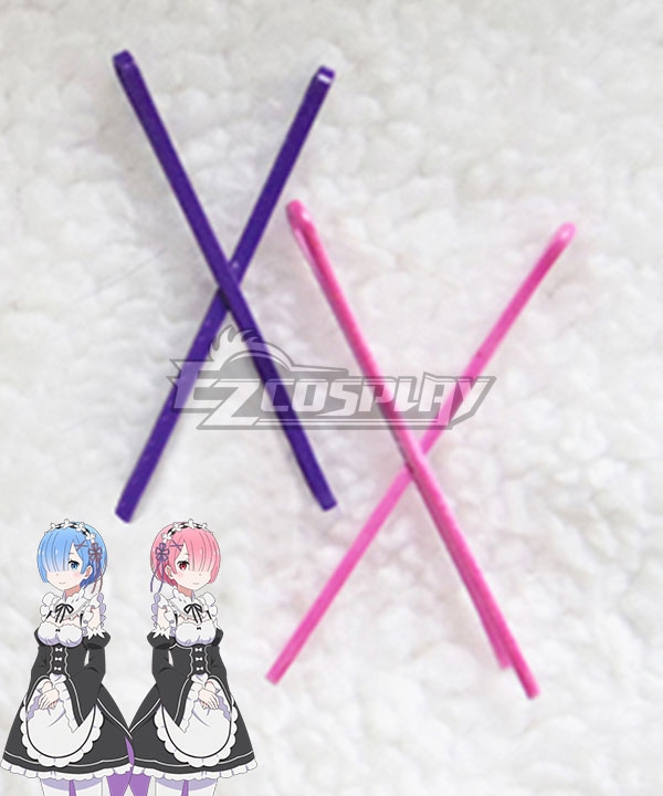 Re: Life In A Different World From Zero Rem Ram Hair clip Cosplay Accessory Prop