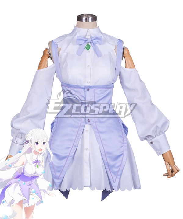 

Re: Life In A Different World From Zero Re:Zero Kara Hajimeru Isekai Seikatsu: Memory Snow Emilia Cosplay Costume