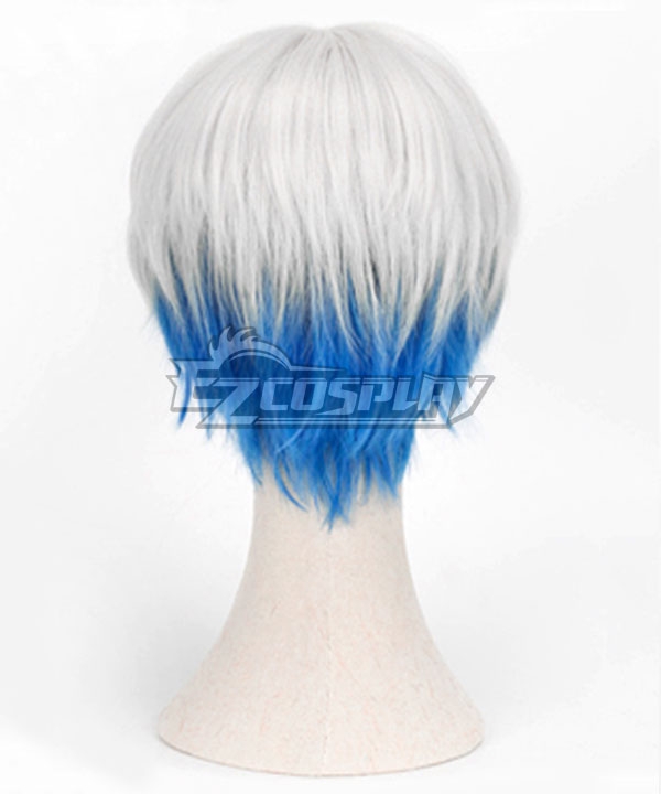 White blue wig cheap