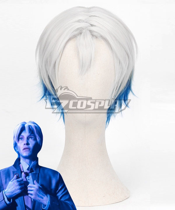 Ready Player One Parzival Wade Owen Watts White Blue Cosplay Wig