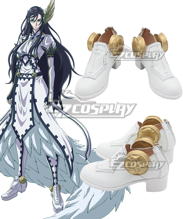 Record of Ragnarok Brunhilde White Cosplay Shoes