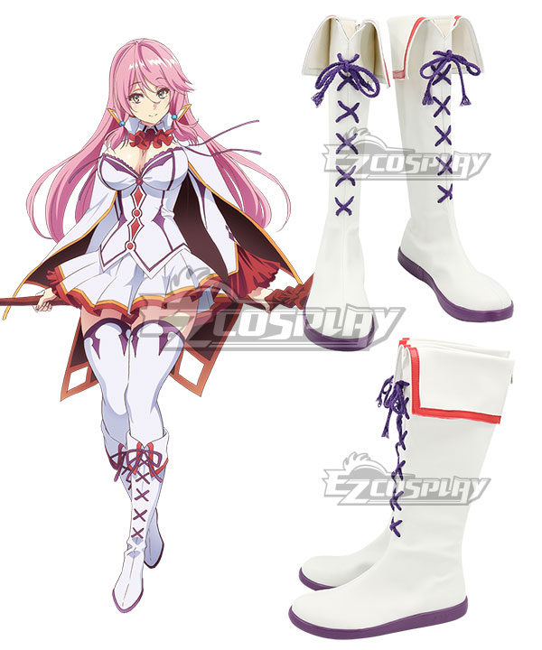 Redo of Healer  Flare Arlgrande Jioral Silver Shoes Cosplay Boots