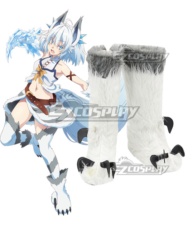 Redo of Healer  Setsuna Silver Shoes Cosplay Boots