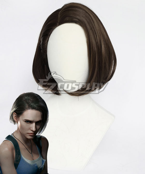 Resident Evil 3 Remake Jill Valentine Brown Cosplay Wig