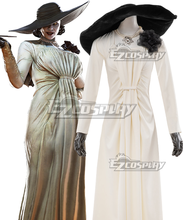 RE 8 Village Alcina Dimitrescu Vampire Lady Dress Cosplay Costume