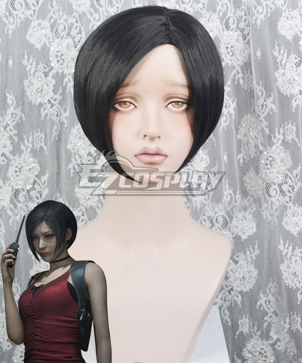 Resident Evil Biohazard: Re 2 Ada Wong Black Cosplay Wig