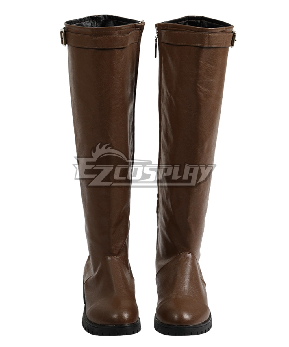 Brown cosplay boots new arrivals