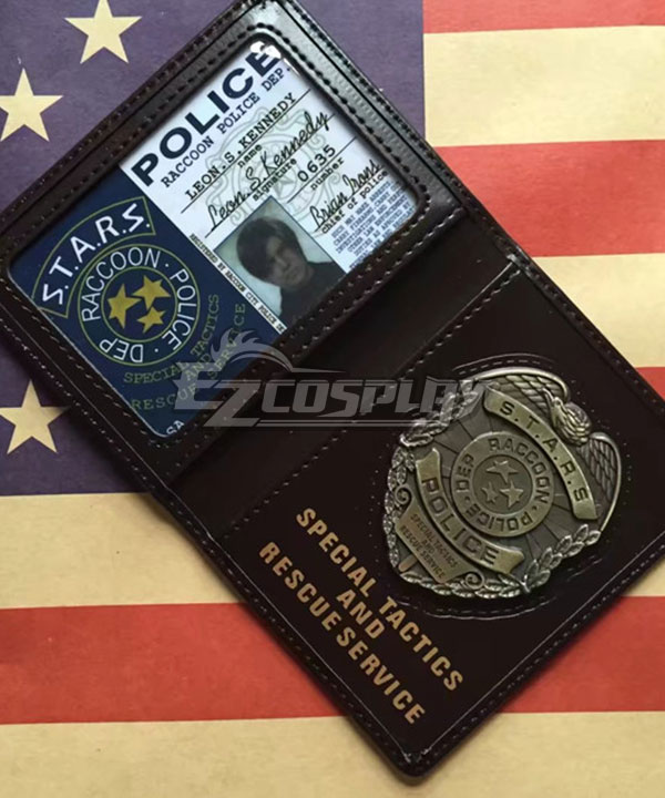 Resident Evil Leon Jill Chris Wesker Officer ID Card Cosplay Accessory Prop