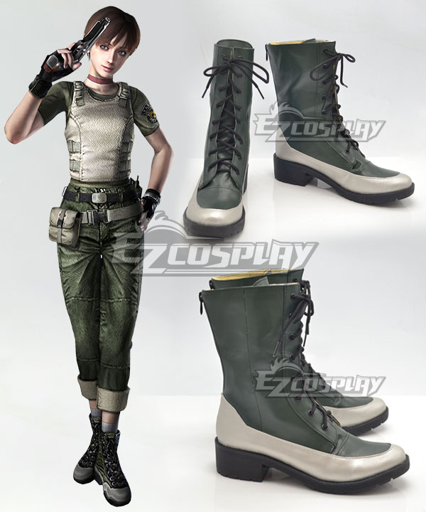 Resident Evil Rebecca Chambers Green Cosplay Shoes