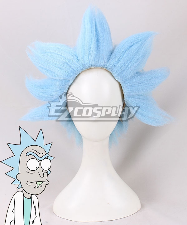 Rick And Morty Rick Blue Cosplay Wig