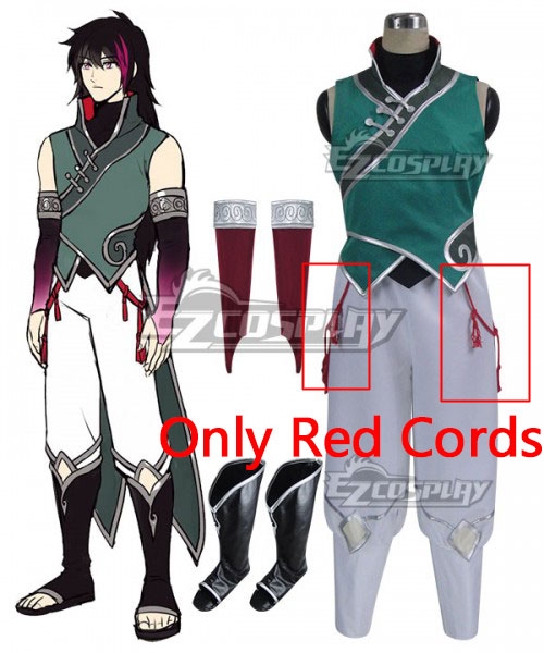 

RWBY Volume 4 Lie Ren Two Red cords Cosplay Accessory Prop