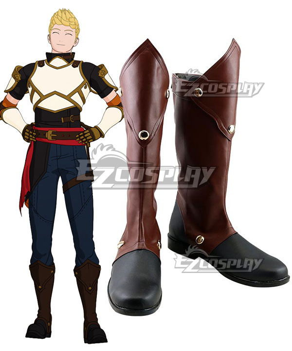RWBY Volume 7 Jaune Arc Grown Shoes Cosplay Boots