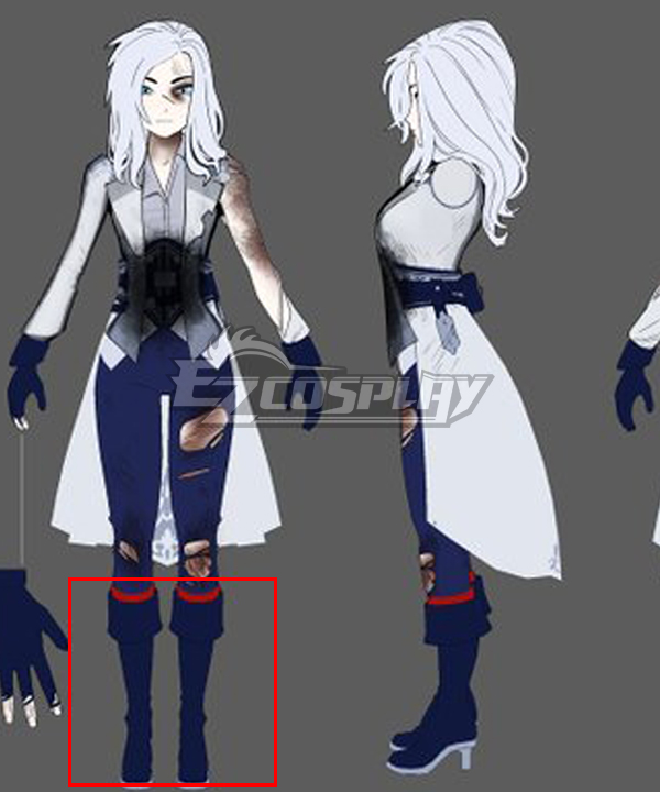 Rwby Volume 7 Winter Schnee Final Black Shoes Cosplay Boots