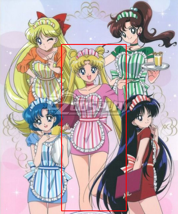 Sailor Moon Sailor Moon Usagi Tsukino Maid Cosplay Costume
