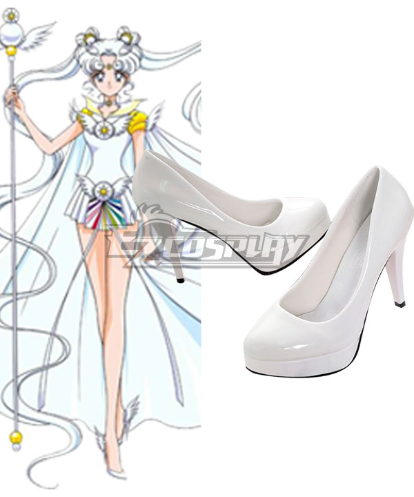 Sailor Moon Stars Sailor Cosmos Chibi Chibi White Cosplay Shoes