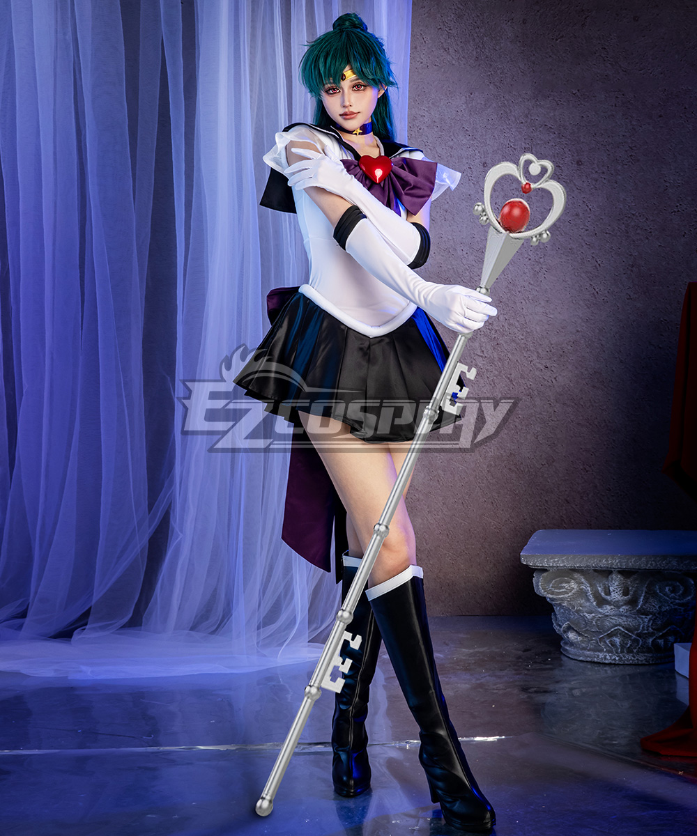 Sailor Moon SuperS Meiou Setsuna Sailor Pluto Cosplay Costume