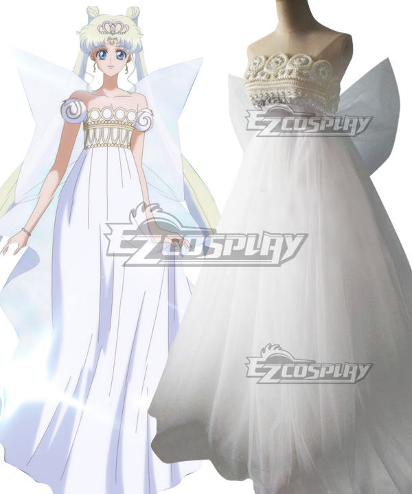 Sailor Moon Usagi Tsukino Princess Serenity Wedding Dress Cosplay Costume
