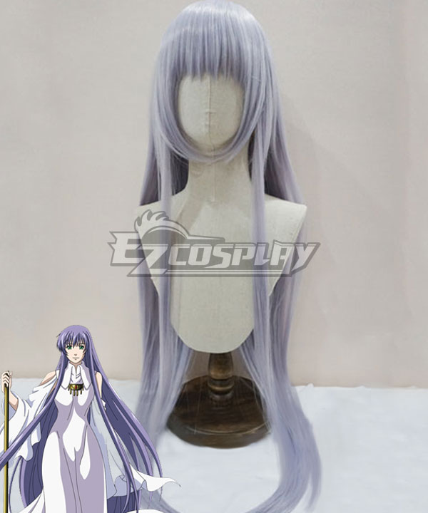 Saint Seiya Sasha Athena Light Purple Cosplay Wig