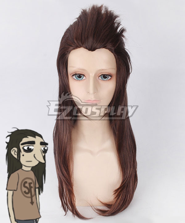 Sally Face Larry Johnson Brown Cosplay Wig