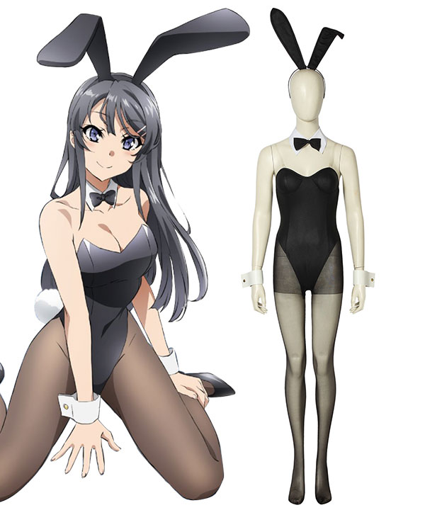 Seishun Buta Yarou Wa Bunny Girl Senpai No Yume Wo Minai Sakurajima Mai Bunny Girl Cosplay Costume - A Edition