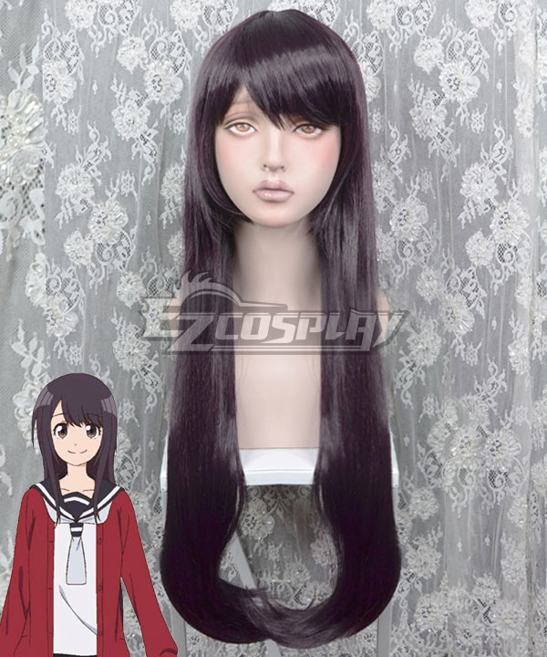 Senryu Girl Nanako Yukishiro Purple Brown Cosplay Wig