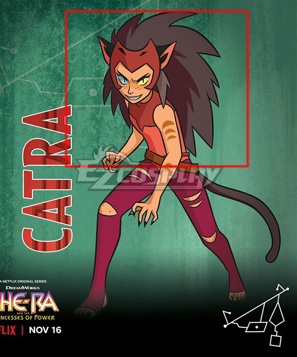 She-Ra and the Princesses of Power Catra Brown Cosplay Wig