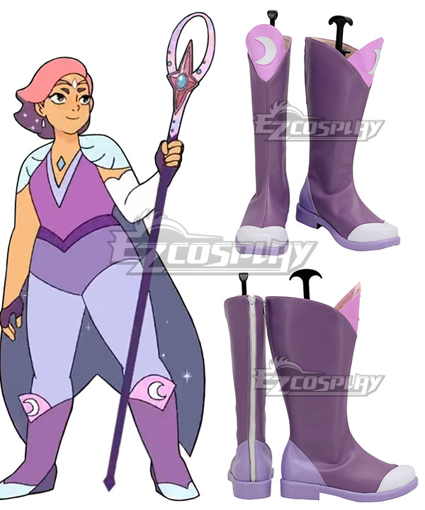 She-Ra and the Princesses of Power Season 4 Glimmer Purple Shoes Cosplay Boots