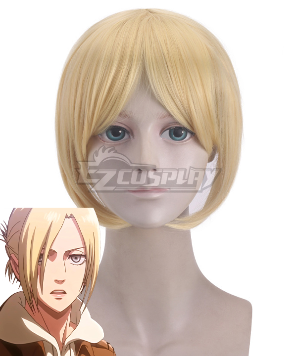 Shingeki no Kyojin Angriff auf Titan Annie Survey Corps Goldene Cosplay-Perücke