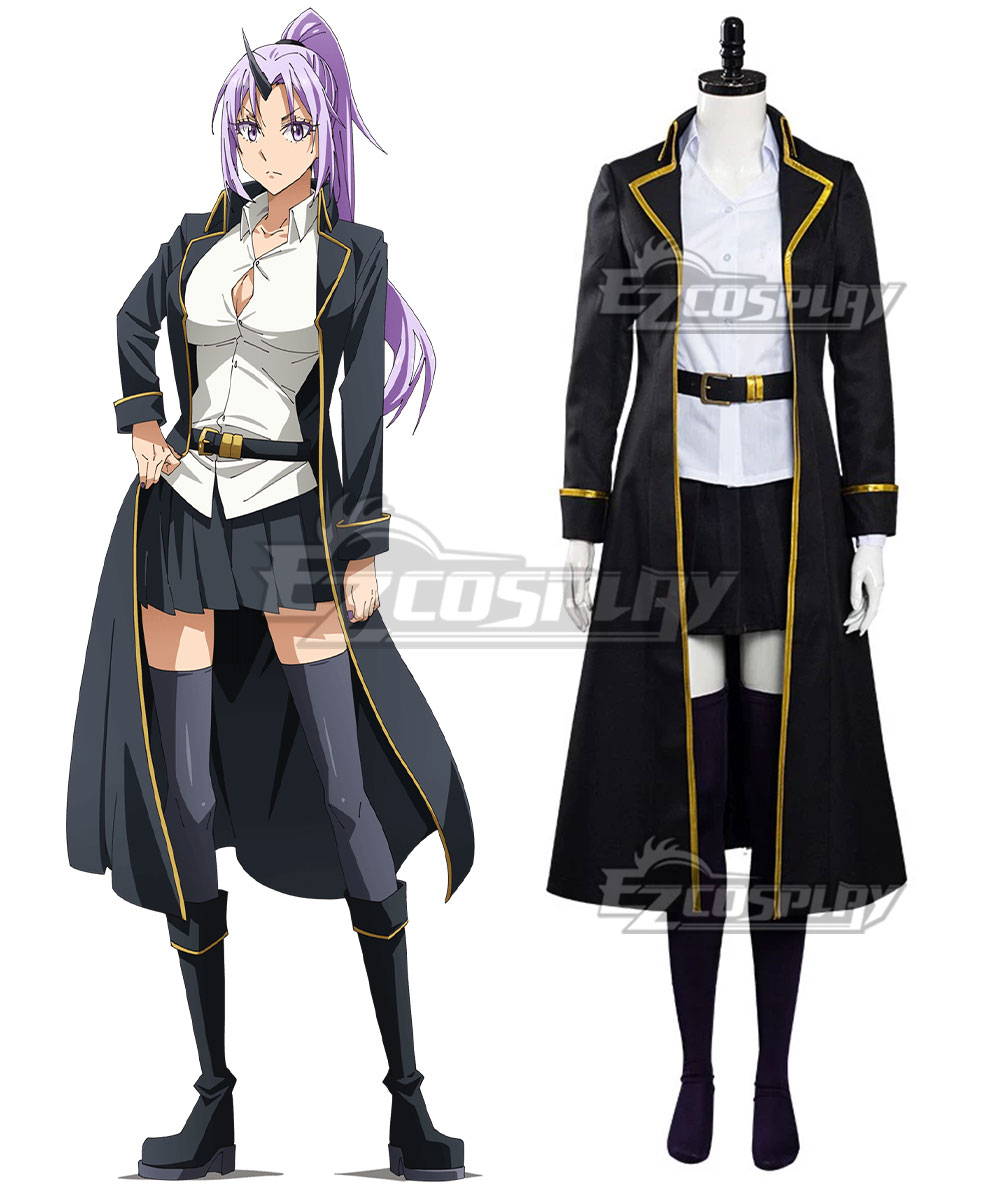 That Time I Got Reincarnated as a Slime Tensei Shitara Suraimu Datta Ken Shion Black Suit Cosplay Costume