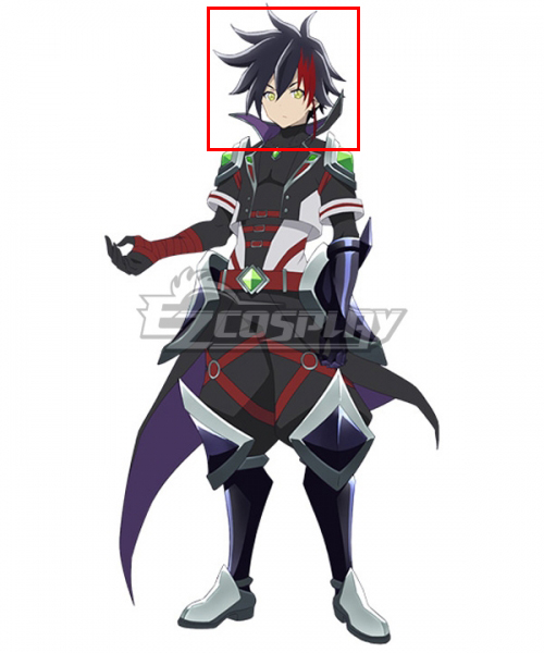 Shironeko Project Zero Chronicle Prince of Darkness Black Red Cosplay Wig