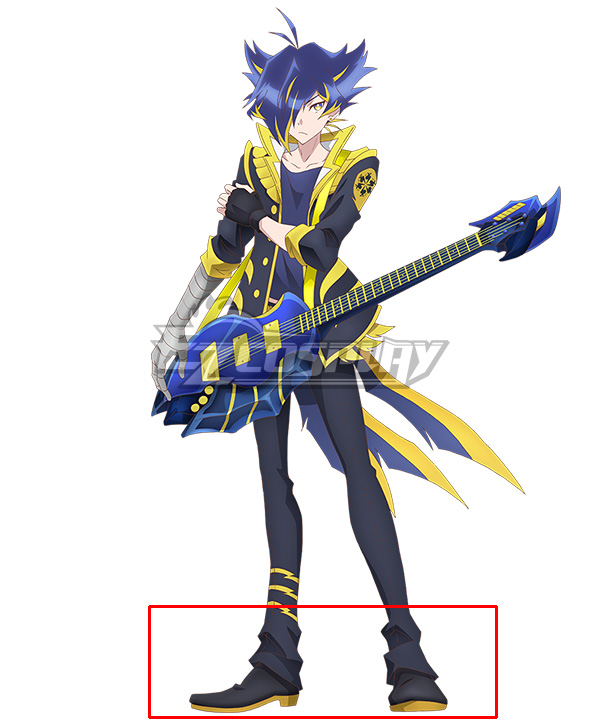 SHOW BY ROCK!! Mashumairesh!! Yasu Black Cosplay Shoes