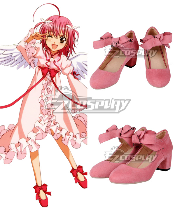 Shugo Chara Hinamori Amu Amulet Angel Pink Cosplay Shoes