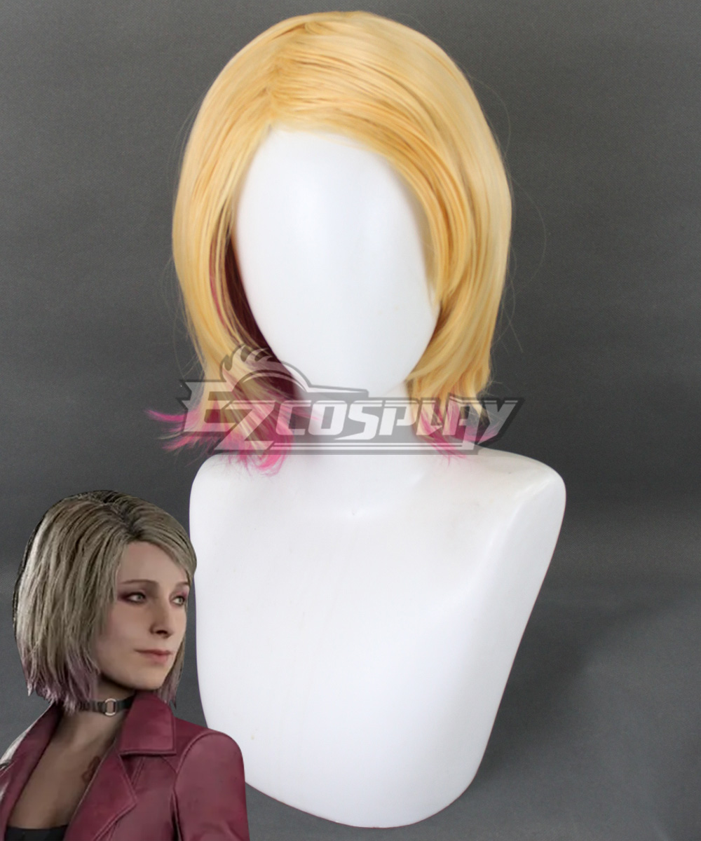 Silent Hill 2 Remake Maria Golden Pink Cosplay Wig