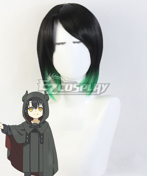 Somali and the Forest Spirit Somali Black Green Cosplay Wig